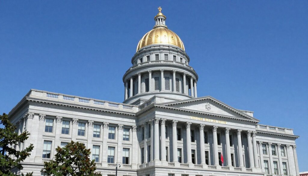 Colorado State Capitol building where House Bill 25-1076 was passed authorizing digital IDs for notaries